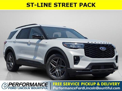 Space White Metallic 2026 Ford Explorer ST-Line
