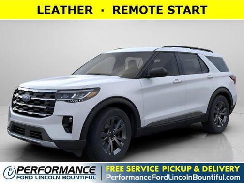 Space White Metallic 2026 Ford Explorer Active