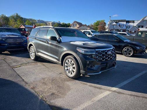 Black Metallic 2025 Ford Explorer Platinum
