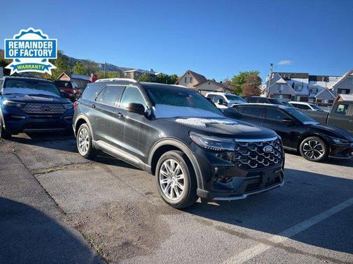 Black Metallic 2025 Ford Explorer Platinum