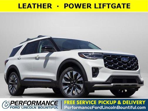 Star White Metallic Tri-Coat 2026 Ford Explorer Platinum