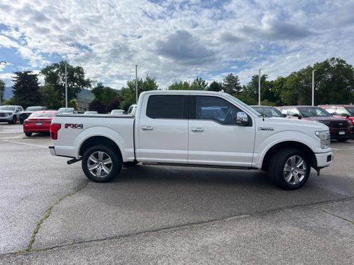 White Platinum Clearcoat Metallic 2018 Ford F-150 Platinum