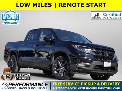 Crystal Black Pearl 2024 Honda Ridgeline Sport