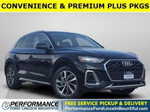 Black Metallic 2022 Audi Q5 45 S line Premium Plus