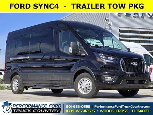 Agate Black Metallic 2026 Ford Transit-350 XLT