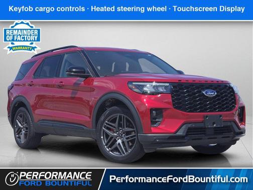 Rapid Red Metallic TC 2025 Ford Explorer ST-Line