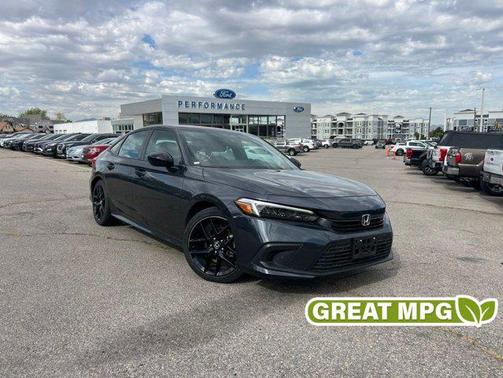 Gray 2022 Honda Civic Sport