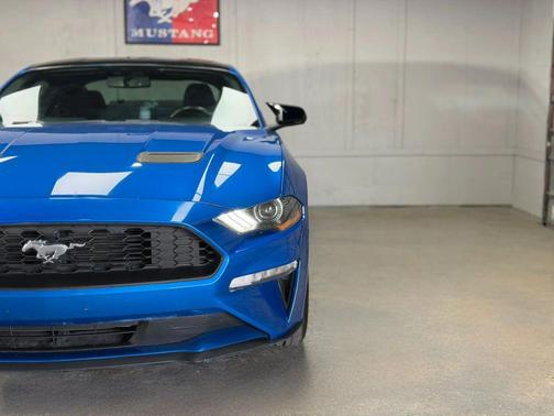 Blue 2020 Ford Mustang EcoBoost