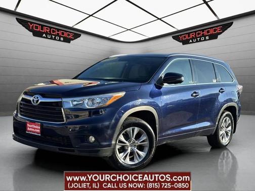 Blue 2015 Toyota Highlander XLE