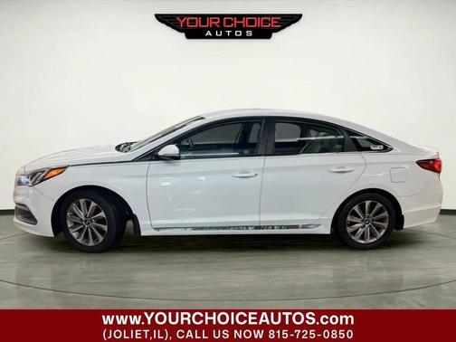 White 2017 Hyundai SONATA Sport
