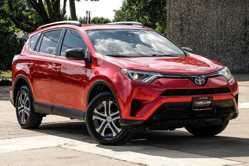 Red 2017 Toyota RAV4 LE