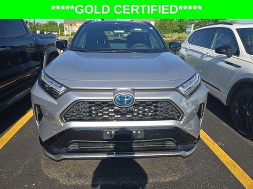 Silver Sky Metallic/Midnight Black Metallic 2022 Toyota RAV4 Prime XSE