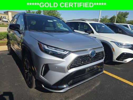 Silver Sky Metallic/Midnight Black Metallic 2022 Toyota RAV4 Prime XSE