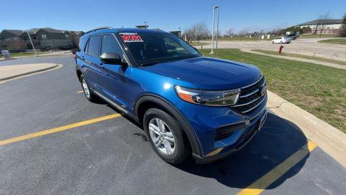 Atlas Blue Metallic 2021 Ford Explorer XLT