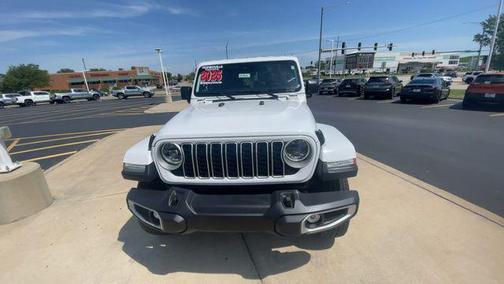 Bright White Clearcoat 2025 Jeep Wrangler 4-Door Sahara 4x4