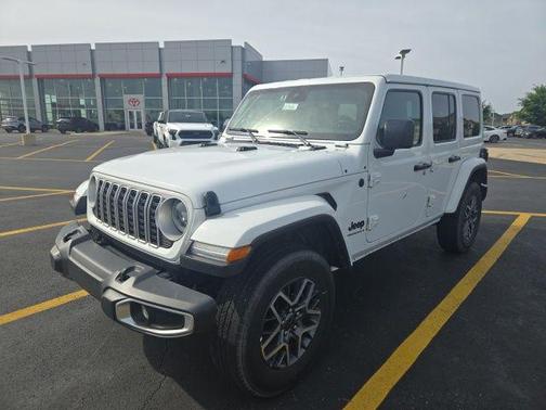Bright White Clearcoat 2025 Jeep Wrangler 4-Door Sahara 4x4