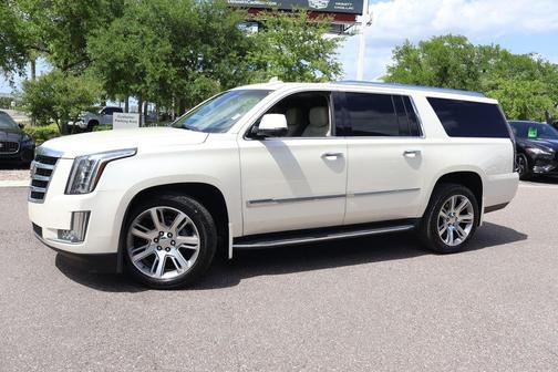 White Diamond Clearcoat 2015 Cadillac Escalade ESV Luxury
