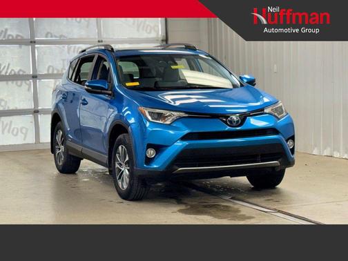 Electric Storm Blue 2018 Toyota RAV4 Hybrid XLE