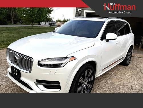 Crystal White Metallic 2024 Volvo XC90 B6 Plus Bright Theme 7-Seater
