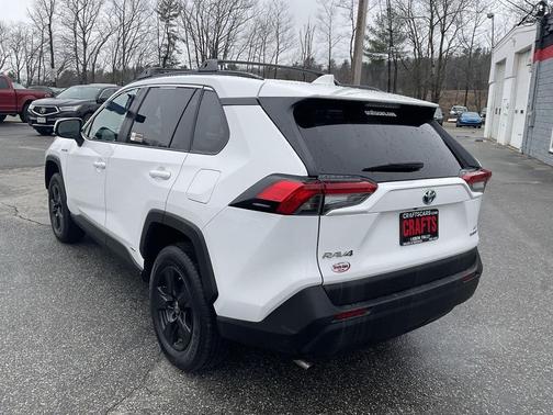 Super White 2021 Toyota RAV4 Hybrid LE
