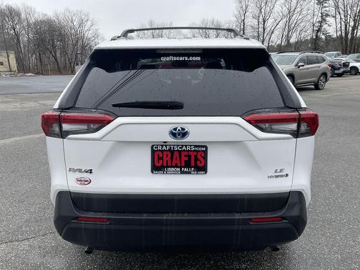 Super White 2021 Toyota RAV4 Hybrid LE