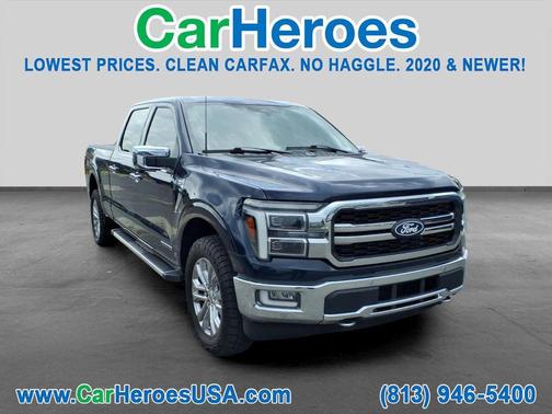 Blue 2024 Ford F-150 Lariat