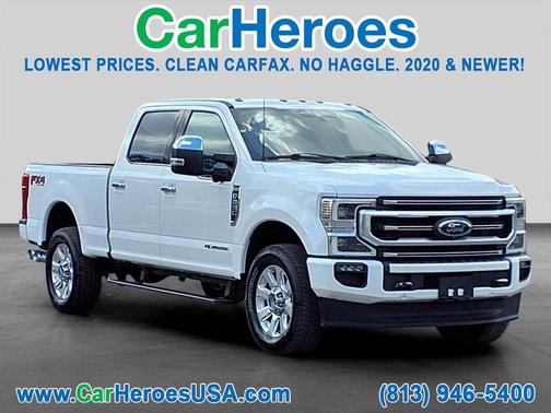 Star White Metallic Tri-Coat 2022 Ford F-250 Platinum