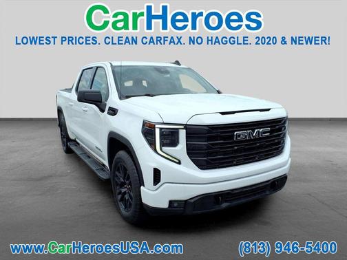 Summit White 2024 GMC Sierra 1500 Elevation