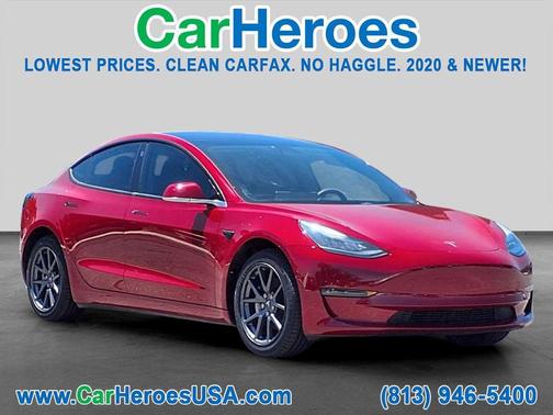 Red Multi-Coat 2018 Tesla Model 3 Long Range