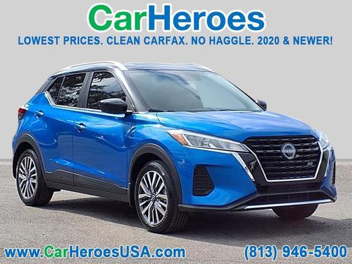 Electric Blue Metallic/Super Black 2023 Nissan Kicks SV
