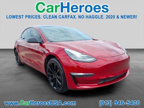 Red Multi-Coat 2018 Tesla Model 3 Long Range