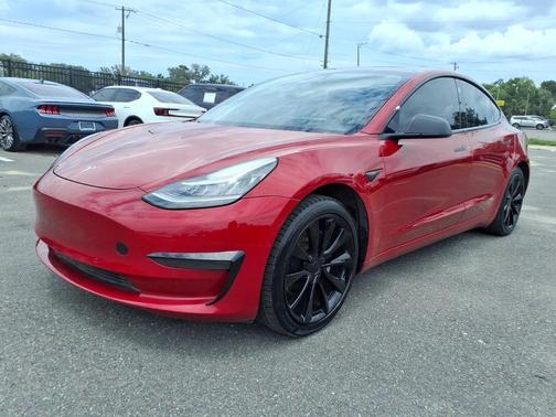 Red Multi-Coat 2018 Tesla Model 3 Long Range