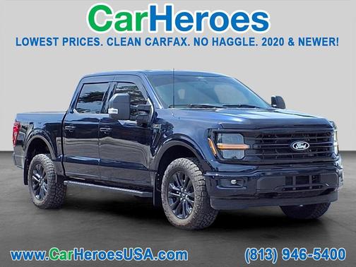 Blue 2024 Ford F-150 XLT