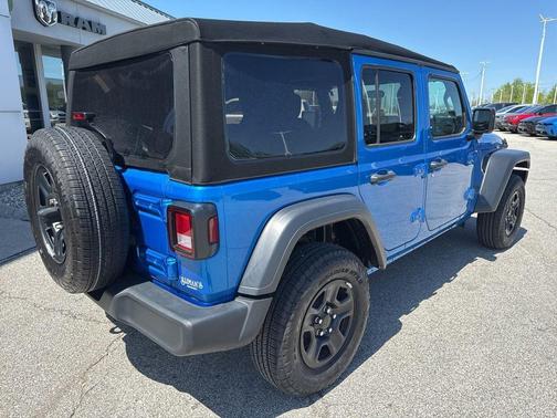 Hydro Blue Pearl 2024 Jeep Wrangler Sport
