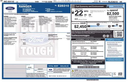 Oxford White 2024 Ford Ranger XL