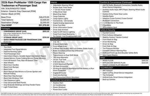 Ceramic Gray 2026 RAM ProMaster 1500 Low Roof