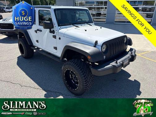Bright White Clearcoat 2017 Jeep Wrangler Unlimited Sport