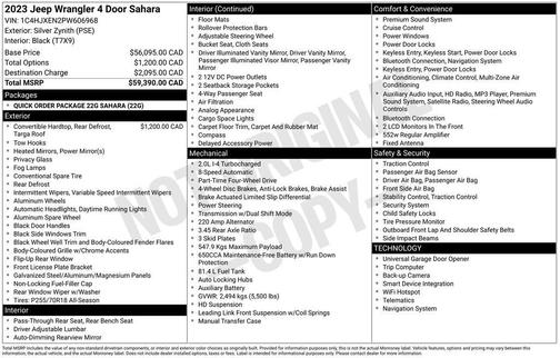 2023 Jeep Wrangler Sahara