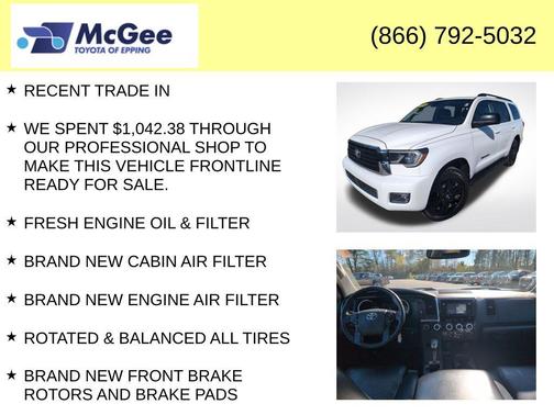 Super White 2018 Toyota Sequoia TRD Sport