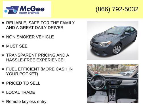 2016 Toyota Corolla LE