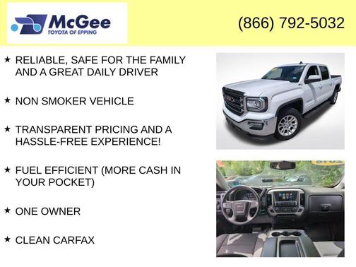Summit White 2018 GMC Sierra 1500 SLE