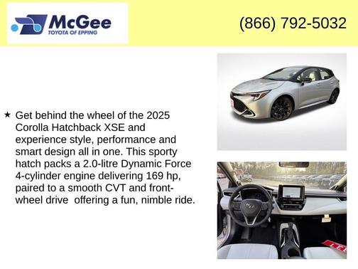 2025 Toyota Corolla XSE