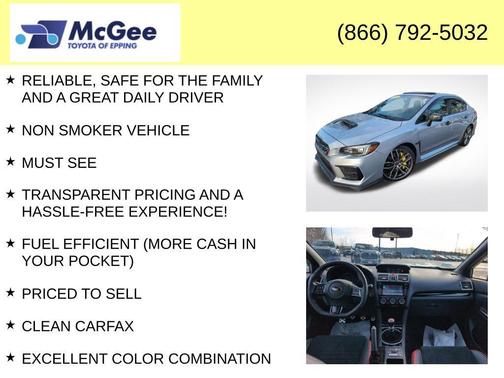 2020 Subaru WRX STI Limited w/Lip