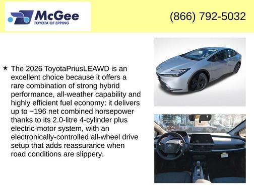 2026 Toyota Prius LE