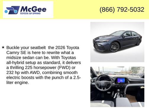 2026 Toyota Camry SE