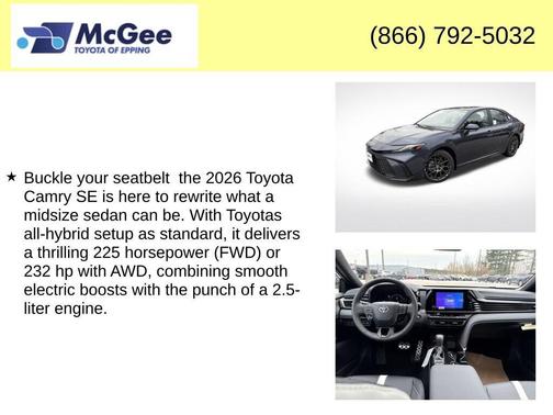 2026 Toyota Camry SE