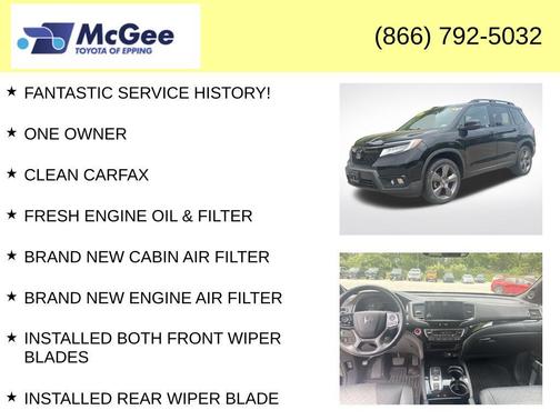 Crystal Black Pearl 2021 Honda Passport AWD Touring