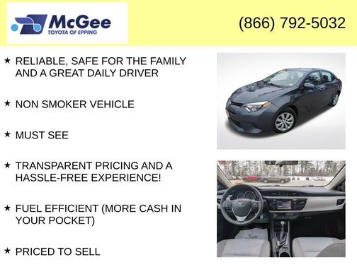 2016 Toyota Corolla LE