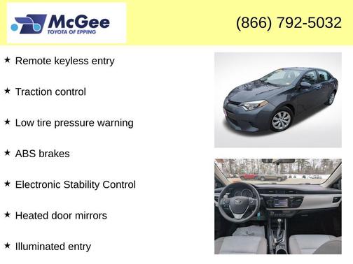 2016 Toyota Corolla LE