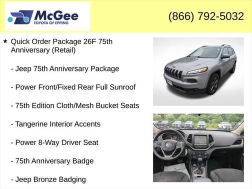 2016 Jeep Cherokee 75th Anniversary
